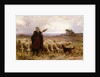 Shepherdess with her Flock, 1907 by Theophile Louis Deyrolle