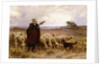 Shepherdess with her Flock, 1907 by Theophile Louis Deyrolle
