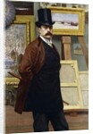 Self Portrait of the Artist in his Studio by Henry Bouvet