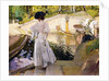 Maria looking at the Fishes, Granja, 1907 by Joaquin Sorolla y Bastida