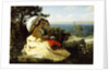 The Woman with the Parasol; Bay of Douarnenez, 1871 by Jules Breton