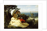 The Woman with the Parasol; Bay of Douarnenez, 1871 by Jules Breton