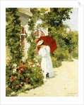 The Red Parasol, 1891 by Rene Joseph Gilbert