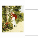 The Red Parasol, 1891 by Rene Joseph Gilbert