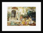 In a Village at El Biar, Algiers by Frederick Arthur Bridgman