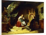 The Restless Little Sitter, c.1860-69 by Ferdinand Meyer-Wismar