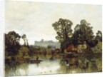The Thames River with a View onto Windsor Castle by Karl Heffner
