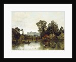 The Thames River with a View onto Windsor Castle by Karl Heffner