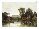 The Thames River with a View onto Windsor Castle by Karl Heffner