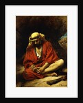 An Arab plucking a Thorn from his Foot by Leon Joseph Florentin Bonnat