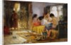 Domestic Interior Scene by Frederick Arthur Bridgman
