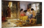 Domestic Interior Scene by Frederick Arthur Bridgman