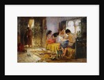 Domestic Interior Scene by Frederick Arthur Bridgman