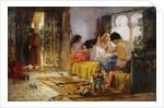 Domestic Interior Scene by Frederick Arthur Bridgman