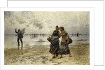 Low Tide by August Wilhelm Nikolaus Hagborg