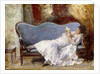 A Lady Reading by Eduardo-Leon Garrido
