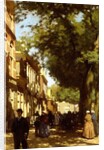 Midday on a Busy City Street, 1894 by Willem Tholen
