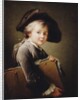 A Young Boy holding a Portfolio, 1760 by Francois-Hubert Drouais