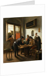 Tric Trac Players in an Interior by Jan Havicksz. Steen