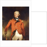 Portrait of General James Stuart standing three-quarter length, wearing a red uniform with gold frogging by Thomas Lawrence