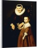 Portrait of a Lady, aged 80 with a Girl, aged 6, three quarter-length, c.1632-33 by Jacob Adriensz Backer