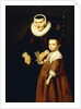 Portrait of a Lady, aged 80 with a Girl, aged 6, three quarter-length, c.1632-33 by Jacob Adriensz Backer