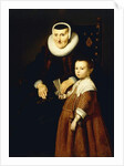 Portrait of a Lady, aged 80 with a Girl, aged 6, three quarter-length, c.1632-33 by Jacob Adriensz Backer