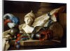 A Bust of Minerva with Armour and Weapons on a Stone Ledge, 1777 by Anne Vallayer-Coster