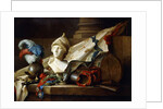 A Bust of Minerva with Armour and Weapons on a Stone Ledge, 1777 by Anne Vallayer-Coster