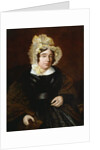 Portrait of Mrs. Edward Cross, seated half-length in a Dark Satin Dress with a Paisley Shawl by Jacques-Laurent Agasse