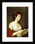 Portrait of a Lady as Sappho by Elisabeth Louise Vigee-Lebrun