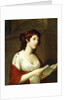 Portrait of a Lady as Sappho by Elisabeth Louise Vigee-Lebrun