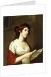 Portrait of a Lady as Sappho by Elisabeth Louise Vigee-Lebrun