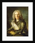 Portrait of a Marechal de France, probably Chretien-Louis de Montmorency-Luxembourg, half-length, 1740 by Jean-Marc Nattier