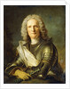 Portrait of a Marechal de France, probably Chretien-Louis de Montmorency-Luxembourg, half-length, 1740 by Jean-Marc Nattier