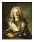 Portrait of a Marechal de France, probably Chretien-Louis de Montmorency-Luxembourg, half-length, 1740 by Jean-Marc Nattier