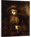 A Bearded Old Man, wearing a brown Coat and russet Hat, 1651 by Rembrandt Harmensz. van Rijn