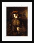 A Bearded Old Man, wearing a brown Coat and russet Hat, 1651 by Rembrandt Harmensz. van Rijn