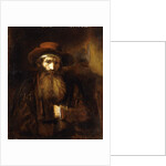 A Bearded Old Man, wearing a brown Coat and russet Hat, 1651 by Rembrandt Harmensz. van Rijn