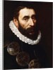 Portrait of a Bearded Man, bust-length, wearing gorgets by Adriaen Thomasz Key