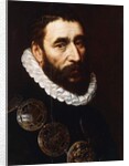 Portrait of a Bearded Man, bust-length, wearing gorgets by Adriaen Thomasz Key