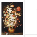 A Still Life of Flowers in a wooden Tub, c.1630s by Jan the Younger Brueghel