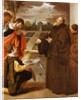 Saint Francis of Paola blessing the Fish by Jusepe or Jose Leonardo