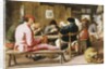 Boors Smoking and Drinking at a Table in a Tavern, c.1625 by Adriaen Brouwer