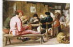 Boors Smoking and Drinking at a Table in a Tavern, c.1625 by Adriaen Brouwer
