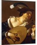 A Lute Player, 1621-22 by Theodore van called Dirk Baburen