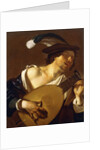 A Lute Player, 1621-22 by Theodore van called Dirk Baburen