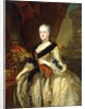Portrait of Maria Josepha, Queen of Poland, standing three-quarter length by Louis de Silvestre