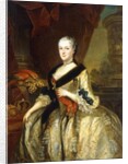 Portrait of Maria Josepha, Queen of Poland, standing three-quarter length by Louis de Silvestre
