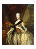 Portrait of Maria Josepha, Queen of Poland, standing three-quarter length by Louis de Silvestre